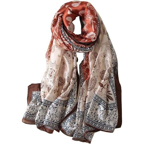 Accessories - Silk Scarf Mulberry Silk Fashion Scarves Long Lightweight Shawl Wrap …